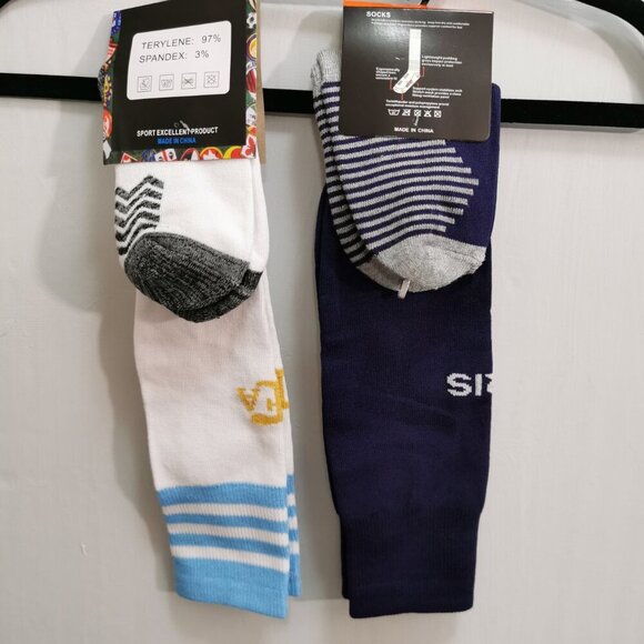 Kids(3~7 years) Football Socks Sport Soccer Knee High Socks (4pairs /$18) - Picture 4 of 11